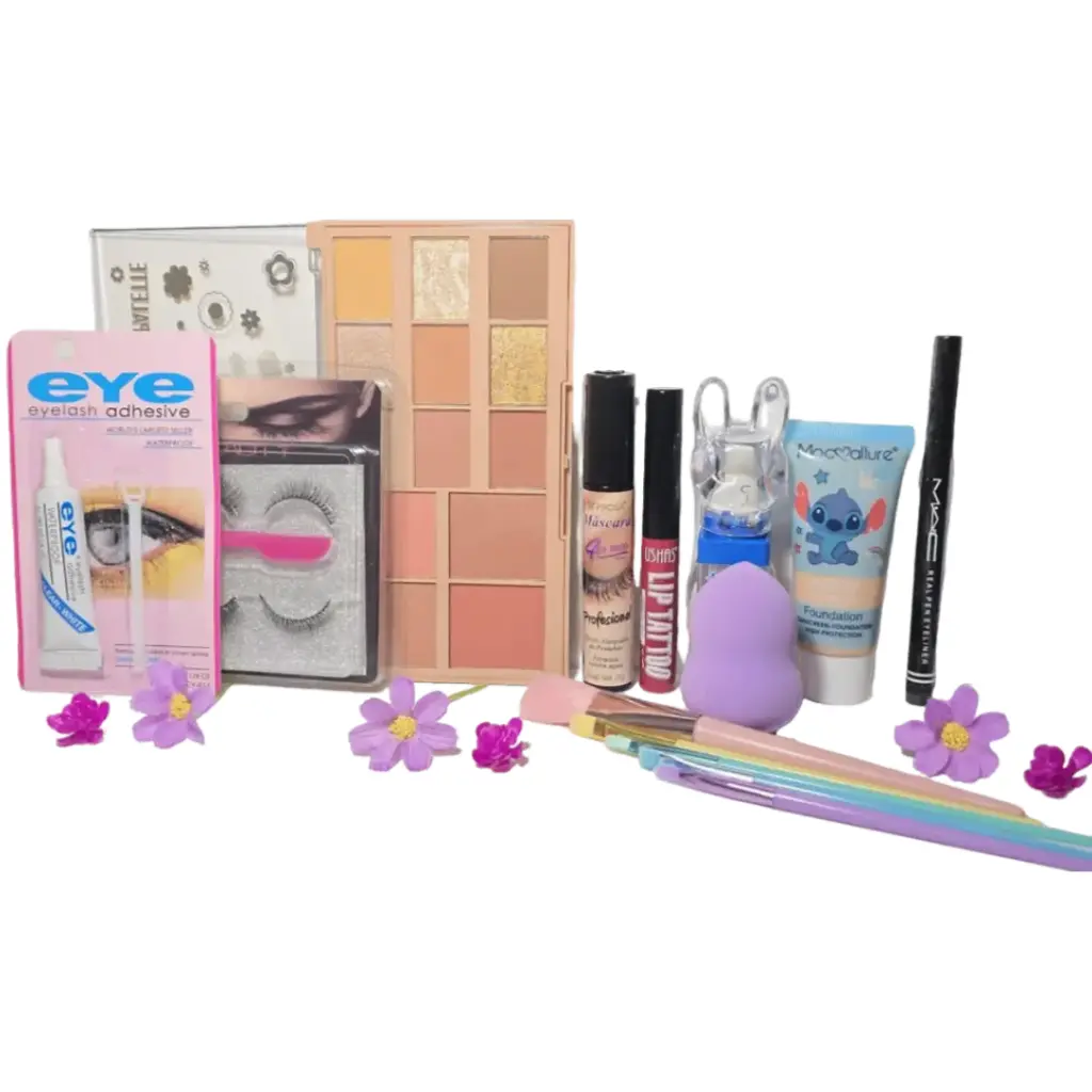 COMBO DE MAQUILLAJE PROFESIONALL – LOOK COMPLETO Y DURADERO